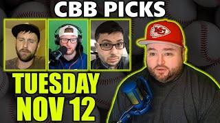 Tuesday CBB Picks with Kyle Kirms | College Basketball 11/12