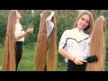 RealRapunzels | Ultra Long Blonde Hair Play in The Garden (preview)