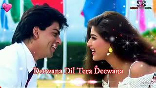 Deewana Dil Tera Deewana || English Babu Desi Mam | ❤️ Love Song ❤️ | Shahrukh Khan, Sonali Bindre