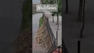 Hailstones in Village #ytshorts