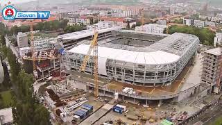 Výstavba Tehelného poľa - timelapse