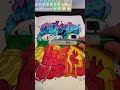 Drawing a doodle with 6 colours?! (#shorts) #art #doodle #color #satisfying