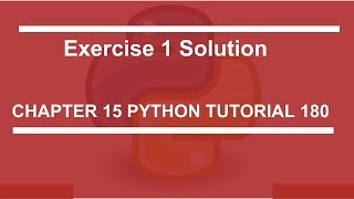 Exercise 1 solution: Python tutorial 180