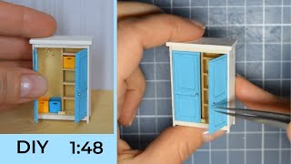 DIY || How to Make Miniature Wardrobe 1:48
