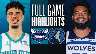 HORNETS at TIMBERWOLVES | FULL GAME HIGHLIGHTS | January 22, 2024