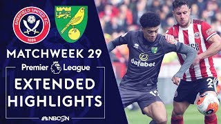 Sheffield United v. Norwich City | PREMIER LEAGUE HIGHLIGHTS | 3/7/2020 | NBC Sports