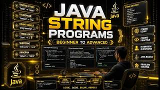 ☕ Java Basic String Programs | (#4) | Count Vowels in strings Explained Step-by-Step | java 500