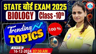 Class 10 State Board Exam 2025 | Science (Biology) Trending Topics | By Gaurangi Ma’am | RWA