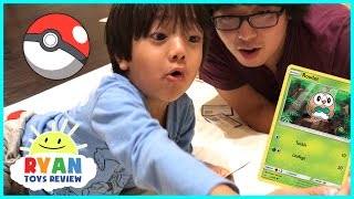 TOY HUNT Ryan ToysReview and First Time opening Pokemon Cards Game