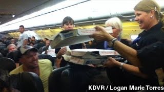 Awesome Frontier Airlines Pilot Buys Pizza For Delayed Plane