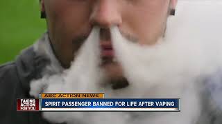 Spirit Airlines passenger banned for life after vaping on flight