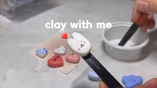 sub) 다이소 지점토로 자석 만들기(현실편) | clay magnets | clay with me | 아날로거ANLG