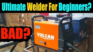 Harbor Freight Welder Vulcan Omnipro 220 Review | Best Welder For Beginners | How To Weld Flux Core|