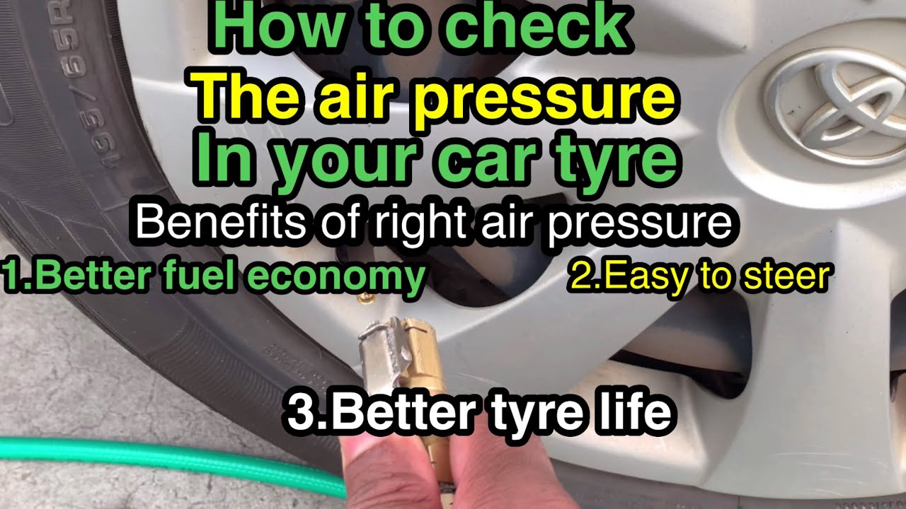 How To Check Air Pressure In Your Tyre - YouTube