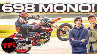 2024 Ducati Hypermotard 698 Mono: 77.5HP Single-Cylinder Ducati Supermoto!