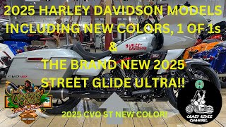 2025 HARLEY DAVIDSON MODELS NEW COLORS BRAND NEW STREET GLIDE ULTRA