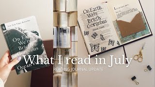 July wrap up | reading journal update | what I read in July 2021