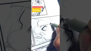 Manga Artist Shows How to Ink Manga EASILY!