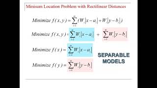 Lecture 12: IE 4355 Facilities Planning - Single Facility Location Models