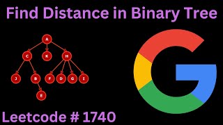 FIND DISTANCE IN BINARY TREE | LEETCODE 1740 | PYTHON GRAPH BFS SOLUTION