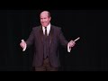 Stuart MacDonald, magician performs the classic cut and restored newspaper better known as 