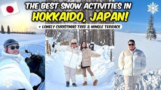 Snow Activities at Bibai Snowland + Christmas Tree \u0026 Nigle Terrace in Hokkaido! 🇯🇵❄️🌨️