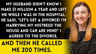 My husband didn’t know I make $1 million a year and said, Let’s divorce! I’m marrying my mistress!