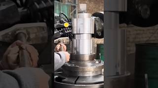 Manufacturing process of 100kg double helical gear with old machine #hrskills diaries