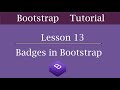 Bootstrap Badges  | Bootstrap Tutorial for Beginners