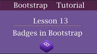 Bootstrap Badges | Bootstrap Tutorial for Beginners
