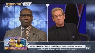 Skip Bayless SURPRISED Kuzma says LeBron is expecting the four-time MVP next season for the Lakers