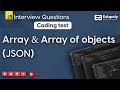 Array and array of objects(JSON) || Interview Questions on JavaScript || Coding Test