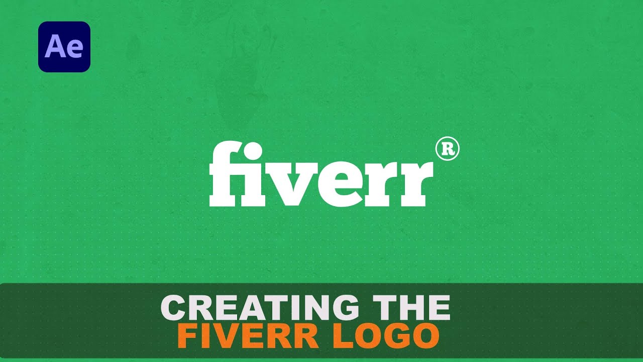 Fiverr Logo Animation After Effects Tutorial - YouTube