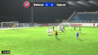 Belarus U21 - Cyprus U21 2:2 European Qualifiers 2017 Highlights