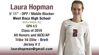 Laura Hopman – 2017 Club Volleyball highlights