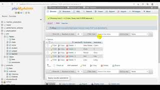 create sql view on phpmyAdmin with joining two tables, show the updating data on view.