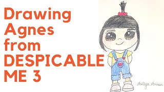 My Drawing #64| How to Draw Agnes from Despicable Me 3 | Step By Step | Aaliya Amreen