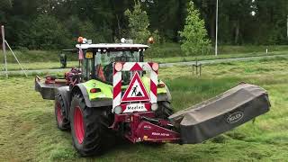 BERMEN EN TALUD MAAIEN MET EEN CLAAS 550 ARION BOLEX 240 HD EN BOLEX 280 F HD MAAIERS