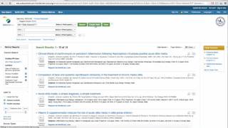 Creating a search alert in EBSCOhost