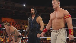 John Cena & Roman Reigns demolish Kane with The Authority looking on: Raw, Sept. 1,  2014