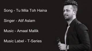 Tu Mila Toh Hai Na | Atif Aslam | Official Karaoke instrumental