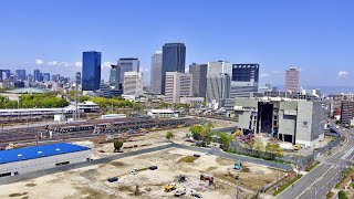 【大阪メトロ / 森之宮検車場に新駅】2023年4月10日（月）もと森之宮工場（ごみ焼却工場）を解体中！ 車庫から出発するメトロの電車。