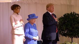 First Lady Melania Trump Wears Pink to Meet Queen Elizabeth
