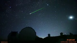 すばる-朝日星空カメラ ハワイ2022年3月9-10日の流星ダイジェスト/Good Meteors over Maunakea, Hawaii, 10 Mar 2022 UT