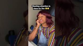 Wanting ATTENTION in CLASS be like! #shorts #comedy #relatable #skits #viral #roydubois
