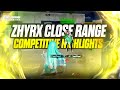 ZHYRX CLOSE RANGE COMPETITIVE HIGHLIGHTS 🔥 | 200K SOON 💚 | #BGMI