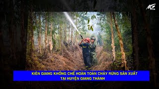 Kiên Giang khống chế hoàn toàn cháy rừng sản xuất tại huyện Giang Thành I THKG