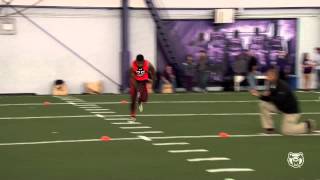 Football: Dezmin Lewis at Pro Day