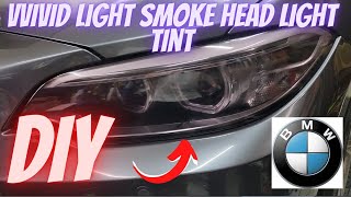 Vvivid light smoke headlight tint install