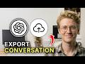 How to Export ChatGPT Conversation to PDF - Step by Step 2026